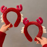 Boxtoday Red Makeup Band Fun Plush Adorable Photo Prop Novelty Wash Headband for Party