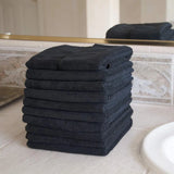 Boxtoday 5/10 Pack Microfiber Salon Towels Black Color 35x75cm Large Salon Towels for Hair Stylist Microfiber Hair Towel