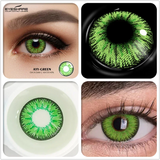 Boxtoday 1 Pair Cosplay Contact Lenses Beautiful Pupil Eye Cosmetic Colorful Contact Lenses Halloween Yearly Eyes Contact Lens