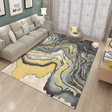 Boxtoday Nordic Style Living Room Carpet Indoor Gilt Abstract Square Floor Mat Printed Sofa Coffee Table Rug Home Decoration Washable Mat