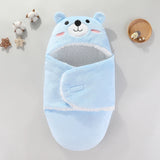 Boxtoday Soft Baby Sleeping Bags Warm Autumn and Winter Newborn Baby Wrap Blankets CartoonCocoon for babies Flannel  Baby Sleepsack 0-9M