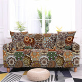 Boxtoday Geometric European Print Pattern Casual Style Sofa Cover Angular Chaise Longue Sofa Cover Sofa Cover 1Pc Elastic Chair