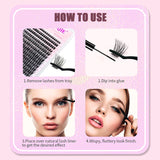 Boxtoday Newest 240 Clusters 20D DIY Cluster Eyelashes Extension Segmented Premade Fans Russian Natural lash Extension Supplier