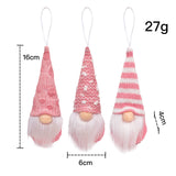 Boxtoday 3Pcs/lot Christmas Gnome Elf Doll Pendant Merry Christmas Decorations for Home Xmas Tree Ornament Navidad Natal New Year