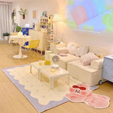 Boxtoday Cute Living Room Decorative Carpets Minimalist Bedroom Bedside Carpet Spotted Girl Room Rug Comfortable Soft Balcony Rugs Tapete