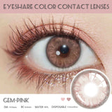 Boxtoday Natural Color Contact Lenses for Eyes 2pcs GEM Series Colored Lens Blue Pink Contact Lens Yearly Cosmetic Contact Lens