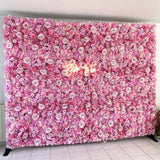 Boxtoday 40x60cm Artificial Flower Wall Wedding Decoration Peony Rose Berry Fake Flowers Panels Hydrangea Wedding Christmas Decoration