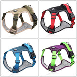 Boxtoday Adjustable Harness Dog Reflective Safety Training Walking Chest Vest Leads Collar For French Bulldog Pets Dogs Accessories