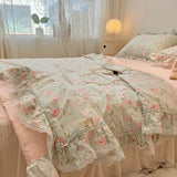 Boxtoday Summer Quilt   2024 New  Cotton Korean Ins Lace Fragmented Series  Air Condition Quilt High Quality Summer Blanket set