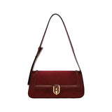 Boxtoday Gift Velvet Vintage Wine Red Underarm Bag Design Sense High-End Fashion Women 2023 New Wedding Bag Texture Simple Square Shoulder Bag