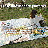 Boxtoday 140 X200cm Picnic Mat Outing Outdoor Lawn Spacer Camping Moisture-Proof Mat Simple Cloth Beach Mat