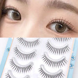 Boxtoday Korean U-shaped False Eyelashes Zhang Yuanying False Eyelashes Natural Wispy Soft V Shaped Lash Extension Comic Eye Clear Band