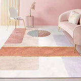 Boxtoday Nordic Style Sofa Coffee Table Mat Pink Cute Living Room Rug Girl Bedroom Bedside Rugs Simple Abstract Large Area Non-slip Mats