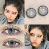 Boxtoday 1pair/2pcs Fashion Color Contact Lens Men Grey Natural Daily Student Lens Round Soft Lens Year Color Cosmetics Fast Shipping New