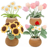 Boxtoday Crochet Flower Kit for Beginners With Instruction Knitting Yarn Thread Hook Needles Easy Knit Accessories Set DIY Craft