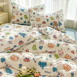 Boxtoday Home Textiles Bedding Set Soft Cotton Quality Queen Duvet Cover Set Sheets Pillowcase Bed Linen Single Double Bedding Sets 이불