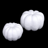 Boxtoday 1Pcs 10/13/20cm White Foam Pumpkin Model Realistic Handmade Pumpkins Artificial Fruits DIY Handmade Craft Decorative Decor Gift