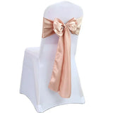 Boxtoday 10/50pcs Satin Chair Bow Sashes Wholesale Wedding Chair Knot Ribbon Ties For Party Event Hotel Banquet Supplies Home Decorations