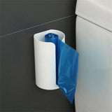 Boxtoday Kitchen Garbage Bags Storage Rack Plastic Bags Holder Punch-free Self-adhesive Wall-mounted Household Bathroom Accessory kitchen