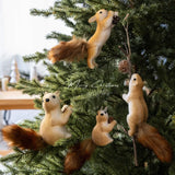 Boxtoday Foam Christmas Ornament Playful 1pc Intricate Squirrel Ornament Charming Tree Decoration For Indoor Decoration