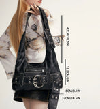 Boxtoday Gift Grunge Rivet Shoulder Bags