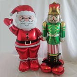 Boxtoday Large 4D Christmas Self Standing Santa Claus Snowman Xmas Tree Foil Balloon Christmas Party Home Navidad New Year Supplies