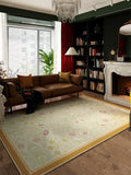 Boxtoday Flower Artistic Retro Carpet Large Size Luxurious Rug Home American Living Room Carpets Floral Decoration Bedroom Anti-Slip Rugs