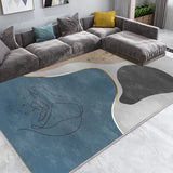 Boxtoday Nordic Light Luxury Living Room Carpet Geometric Abstract Rug Non-slip and Dirt-resistant Entrance Mat Modern Home Bedroom Rugs