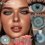 Boxtoday 1 Pair Colorful Contact Lenses for Eyes Fashion Blue Eye Lenses Green Lenses Gray Eye Contacts Yearly Lens Eye Contact