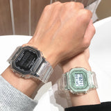 Boxtoday Transparent Digital Watch Square Women Watches Waterproof Sports Electronic Wrist Clock Watch Reloj Mujer Clocks Dropshipping