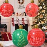 Boxtoday 55cm Inflatable Ball Eye-Catching Pvc Inflatable Xmas Decoration Vibrant Giant Ball for New Year