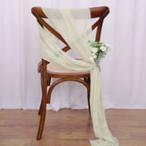 Boxtoday 24PCS 17x275cm Chiffon Chair Sashes Wedding Chair Decoration  Long For Wedding Aisle Decorations Party Banquet Event Baby Shower