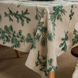 Boxtoday American Tablecloth For Table Pine Cotton Linen Print Christmas Table Cloth Dining Room Fabric Rectangular Table Coveror