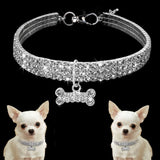 Boxtoday Sparkling Crystal Pet Collar for Dogs and Cats - Dazzling Rhinestone Necklace with Durable Buckle