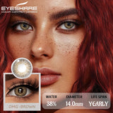 Boxtoday 1Pair Colored Contact Lenses for Eyes Brown Natural Eye Lenses Gray Contacts Green Lenses Fashion Blue Lenses Yearly