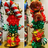 Boxtoday Christmas Santa Claus Gingerbread Man Deer Foil Balloons Snowman Elk Christmas Tree Balloons For Xmas Inflatable Party Decoratio