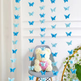 Boxtoday 2/5 Strings Paper Butterfly Garland Hanging Wedding Fairy Birthday Party Decoration Butterflies DIY Banner Baby Shower Suppie