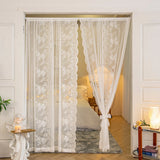 Boxtoday Romantic Lace Sheer Rod Pocket Luxury Curtain Tulle French window bedroom Living room Partition Curtain Home Decor