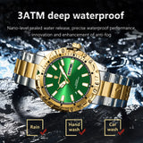 Boxtoday Luxury Quartz Man Watch Waterproof Luminous Date Week Men Watch Military Stainless Steel Men's Watches Sport Male Clock