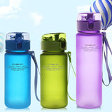 Boxtoday 9 Colors BPA Free Leak Proof Sports Water Bottle High Quality Tour Hiking Portable My Favorite Drink Bottles Cup 560/400ml