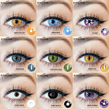 Boxtoday  Halloween Cute Color Contact Lenses Hoshino Ai Anime Cosplay Contact Lenses Blue Eyes Contact Lenses Colored Contacts