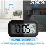 Boxtoday Alaways on Table Clocks Temperature Electronic LED Clocks Mini Music Digital Alarm Clock Backlight Snooze Mute Calendar Desktop