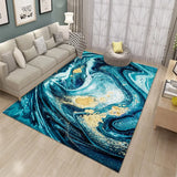 Boxtoday Nordic Style Living Room Carpet Indoor Gilt Abstract Square Floor Mat Printed Sofa Coffee Table Rug Home Decoration Washable Mat