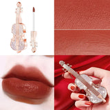 Boxtoday Luxury Classical Violin Lip Glaze 6 Color Matte Sexy Red Velvet Silky Lip Gloss Long Lasting Waterproof Moisturizer Lip Makeup