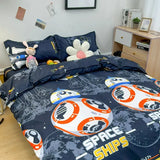 Boxtoday Cute Cartoon Bedding Set Kids Single Double Size Boys Girls Duvet Cover Flat Sheet Pillowcases No Filler Home Textile