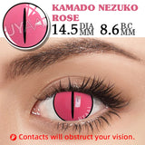 Boxtoday 2PCS/Pair Pink Contact Lenses Halloween Anime Accessories Eye Contacts Color Cosplay Anime Lenses Yearly Contact Lens