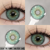 Boxtoday  2pcs Myopia Color Contact Lenses for Eyes Gray Pupils with Diopters Blue Eye Lenses Brown Natural Lenses Green Eye Lens