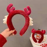 Boxtoday Red Makeup Band Fun Plush Adorable Photo Prop Novelty Wash Headband for Party