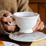 Boxtoday Spring Hollow Ceramic Cups and Saucers