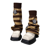 Boxtoday Gift Stars Striped Leg Warmers